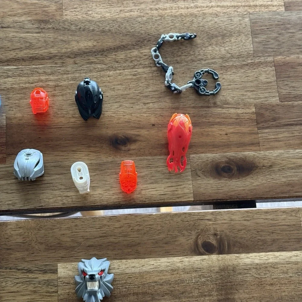 LEGO BIONICLE Hero Factory Bulk Lot of Masks Brains Parts Pieces SEE PICTURES!